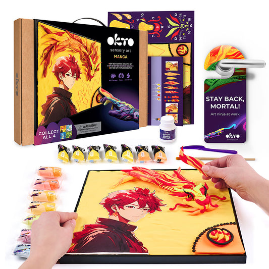 DIY 3D Painting Manga 30x40cm - Fire