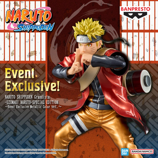 [LIMITED] Naruto Shippuden Grandista Uzumaki Naruto (Special Edition Event Exclusive Metallic Color Ver.)
